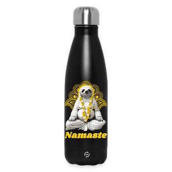 yoga panda namaste meditation om yogi buddha LOL  - Thermosflasche 500 ml - Schwarz - Vorne