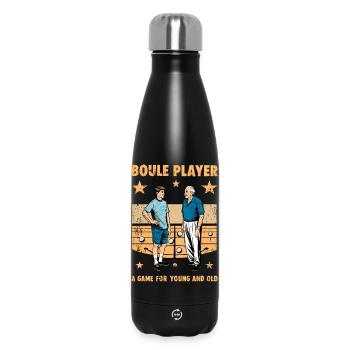 Joueur de boule - Bouteille isotherme 500 ml - noir - Devant