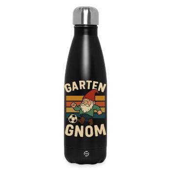 Nain de jardin coups de pied Soccer - Bouteille isotherme 500 ml - noir - Devant