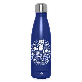 Pas de problème de détendez-vous et mâchouillez - Bouteille isotherme 500 ml - bleu foncé  - Devant