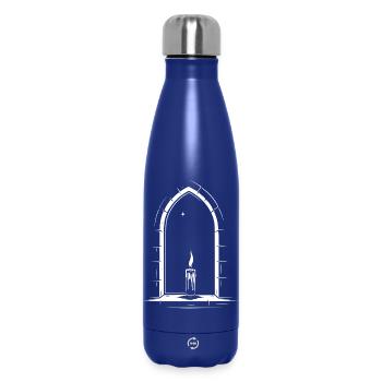 Bougie imbolc à la fenêtre - Bouteille isotherme 500 ml - bleu foncé  - Devant