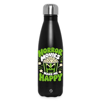 Horror Movies Make Me Happy Funny Horror - Insulated Water Bottle 500 ml - black - Front