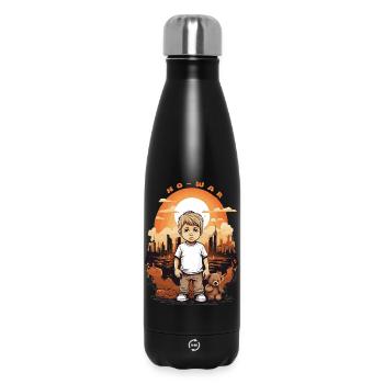 Pas de guerre ! - Bouteille isotherme 500 ml - noir - Devant