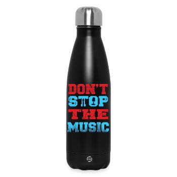 Don´t stop the music - Thermosflasche 500 ml - Schwarz - Vorne