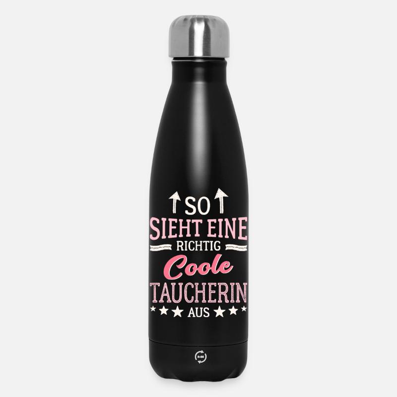 This is what a really cool diver looks like Diving - Insulated Water Bottle 500 ml - black