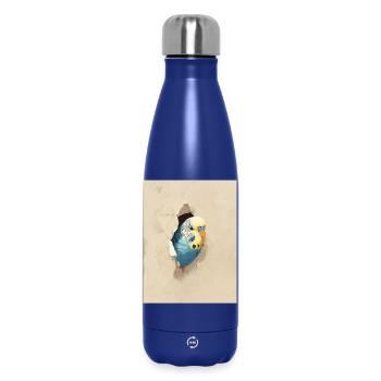 Wellensittich - Thermosflasche 500 ml - Dunkelblau  - Vorne