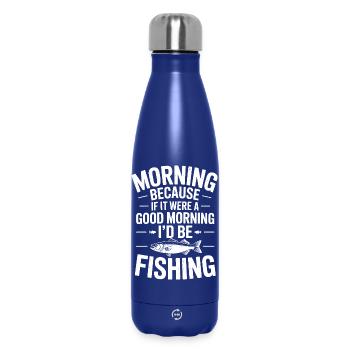 Morgendliches Angel-Vibe-Abschlag - Thermosflasche 500 ml - Dunkelblau  - Vorne