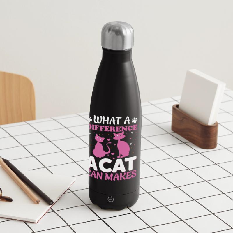 What a difference a cat could make Insulated Water Bottle 500 ml