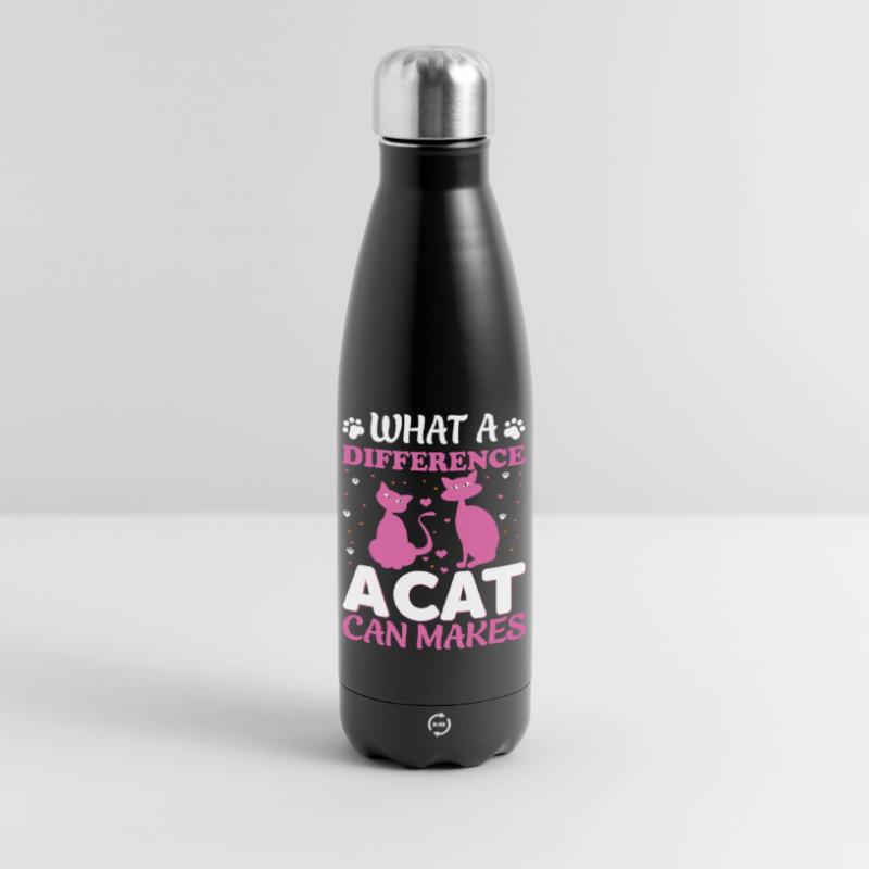 What a difference a cat could make Insulated Water Bottle 500 ml