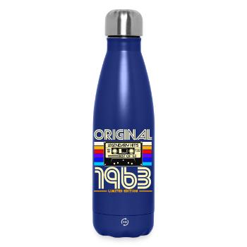 Originale Retro-Kassettenkassette von 1963, limitierte Ausgabe - Thermosflasche 500 ml - Dunkelblau  - Vorne