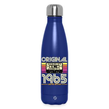 1965 Vintage Heritage Cassette - Insulated Water Bottle 500 ml - dark blue  - Front