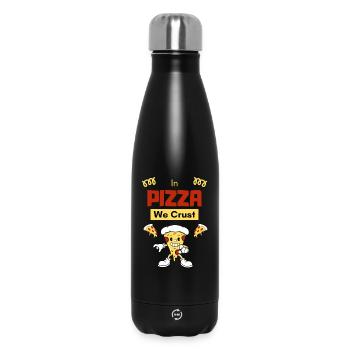 Dans la Pizza on fait une croûte - Bouteille isotherme 500 ml - noir - Devant