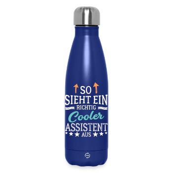 So sieht ein richtig cooler Assistent aus Helfer - Thermosflasche 500 ml - Dunkelblau  - Vorne