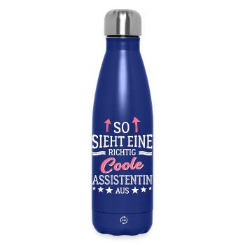 So sieht eine richtig coole Assistentin aus - Thermosflasche 500 ml - Dunkelblau  - Vorne