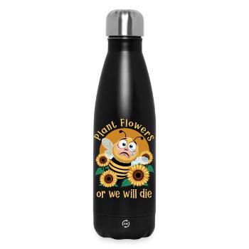 Bienen Retten - Thermosflasche 500 ml - Schwarz - Vorne