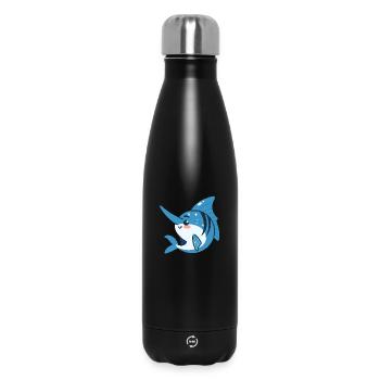 Schwertfisch in Bewegung - Thermosflasche 500 ml - Schwarz - Vorne
