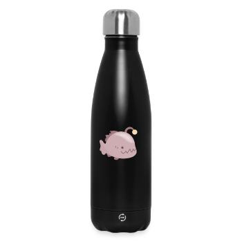 Bioluminescent frogfish - Insulated Water Bottle 500 ml - black - Front
