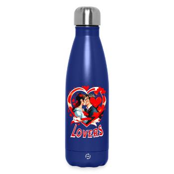 Lovers - Insulated Water Bottle 500 ml - dark blue  - Front