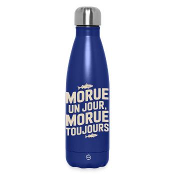 Einmal Kabeljau Kabeljau - Thermosflasche 500 ml - Dunkelblau  - Vorne