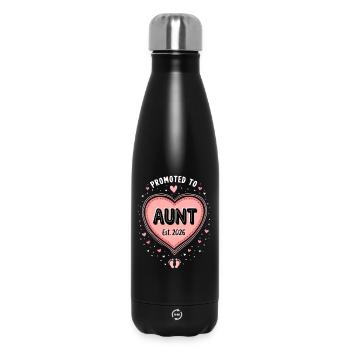 Tante 2026 Tante 2026 Befördert zu Tante 2026 - Thermosflasche 500 ml - Schwarz - Vorne