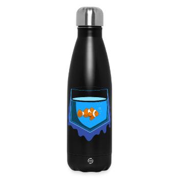 Poisson de poche - Bouteille isotherme 500 ml - noir - Devant