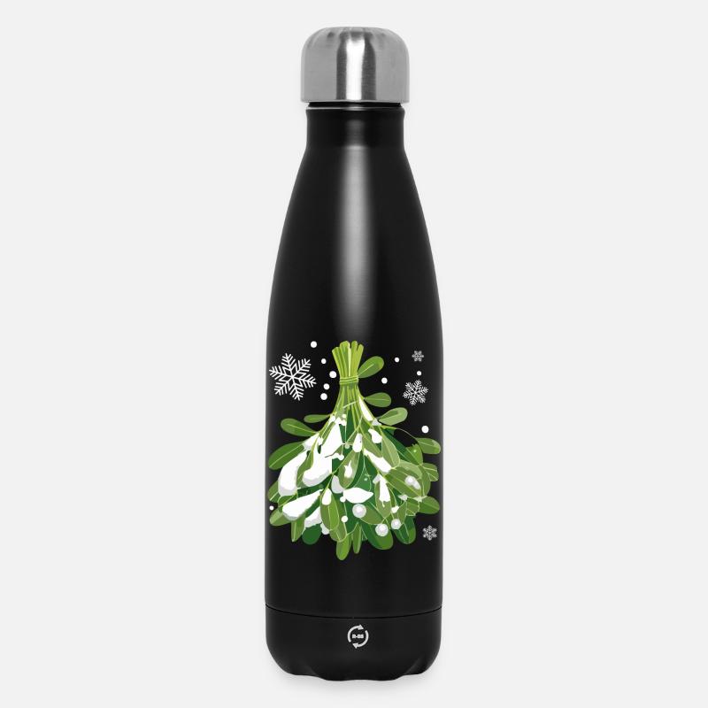 Mistletoe - Insulated Water Bottle 500 ml - black
