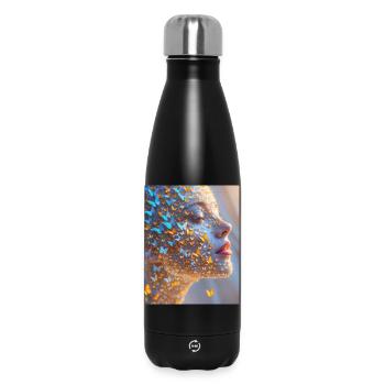 Art du visage de papillon - Bouteille isotherme 500 ml - noir - Devant