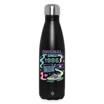 Original since 1986 - Geburtsjahr 1986 - Thermosflasche 500 ml - Schwarz - Vorne
