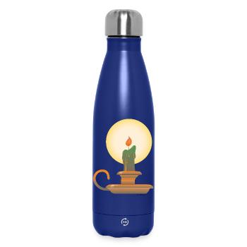 Candlestick | candlestick public Domain graphic - Insulated Water Bottle 500 ml - dark blue  - Front