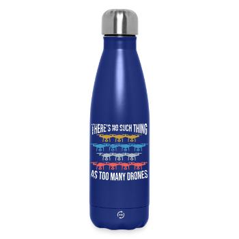Il n'y a jamais trop de drones - Bouteille isotherme 500 ml - bleu foncé  - Devant