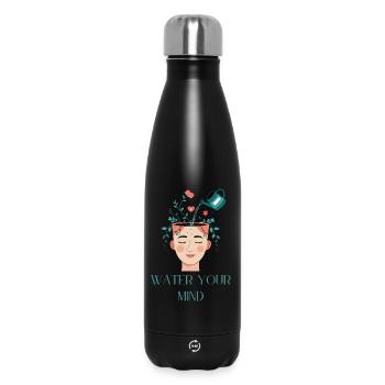 Conception créative de soins mentaux de l'eau - Bouteille isotherme 500 ml - noir - Devant