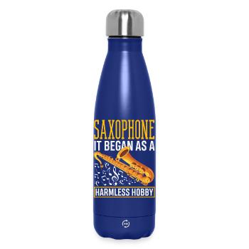 Saxofon - Thermosflasche 500 ml - Dunkelblau  - Vorne