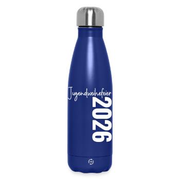 Jugendweihefeier 2026 - Thermosflasche 500 ml - Dunkelblau  - Vorne