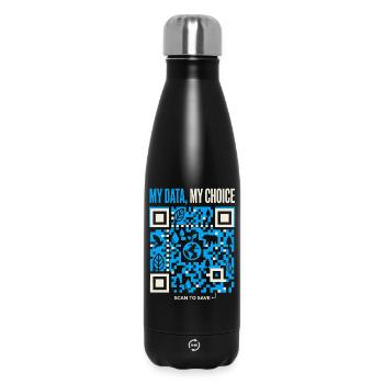 Mes données : mon choix - Bouteille isotherme 500 ml - noir - Devant