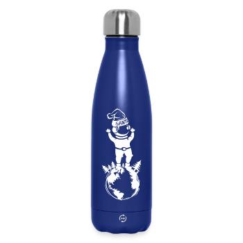 Astronaut Erde Planet xmas Christmas cosmos Welt - Thermosflasche 500 ml - Dunkelblau  - Vorne