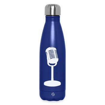 Microphone - Insulated Water Bottle 500 ml - dark blue  - Front