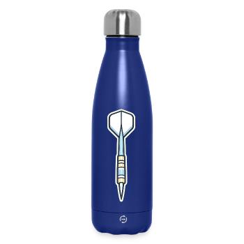 Blue Spear Shield Graphic - Insulated Water Bottle 500 ml - dark blue  - Front