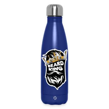 Beard Masculinity Statement Beard Hairstyle Beard Wearer - Insulated Water Bottle 500 ml - dark blue  - Front