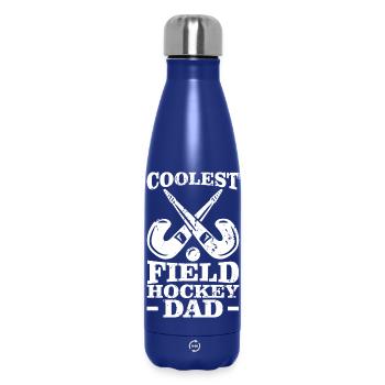 Papa de hockey le plus cool - Bouteille isotherme 500 ml - bleu foncé  - Devant