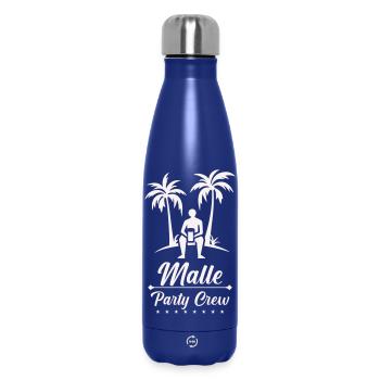Strandurlaub Malle Party Crew - Thermosflasche 500 ml - Dunkelblau  - Vorne