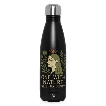 Femme Sauvage Nature Spirituelle Féminine - Bouteille isotherme 500 ml - noir - Devant