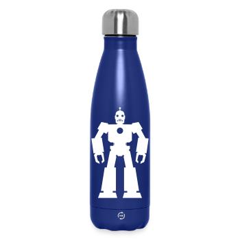 Roboter – KI Technik Sci-Fi Nerd Design - Thermosflasche 500 ml - Dunkelblau  - Vorne