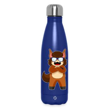 Pferd Sonnenbrille - Thermosflasche 500 ml - Dunkelblau  - Vorne