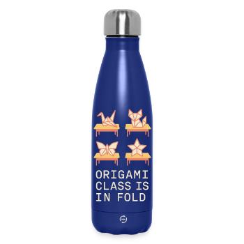 Origami Club Gift Simplicity To A - Insulated Water Bottle 500 ml - dark blue  - Front