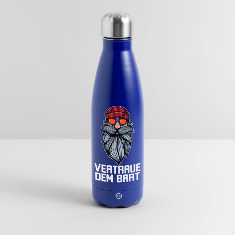 Humorvoll Bart Ziegenbart Statement Bartfrisur Thermosflasche 500 ml