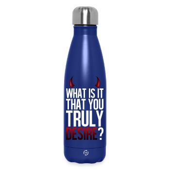 Truly Desire Question Tee - Insulated Water Bottle 500 ml - dark blue  - Front
