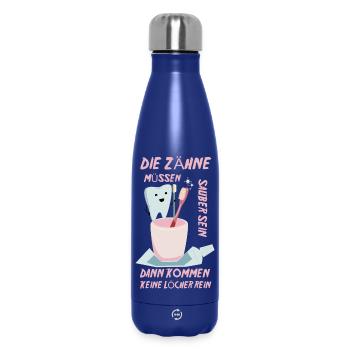 Pediatric dentist saying - Insulated Water Bottle 500 ml - dark blue  - Front