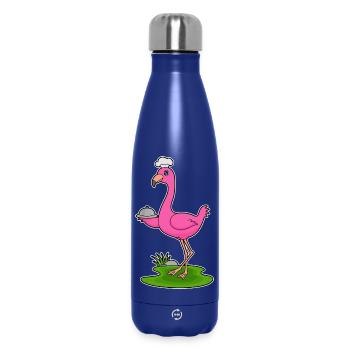 Flamingo Cooking Cooking Serving Bell - Insulated Water Bottle 500 ml - dark blue  - Front