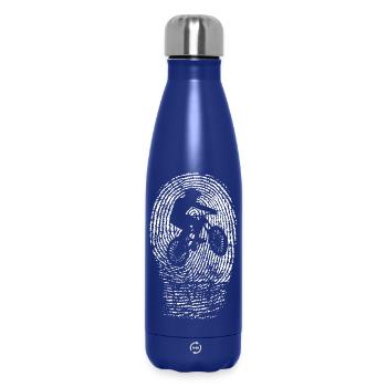 Empreinte digitale VTT - Bouteille isotherme 500 ml - bleu foncé  - Devant