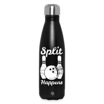 Bowling Split - Thermosflasche 500 ml - Schwarz - Vorne